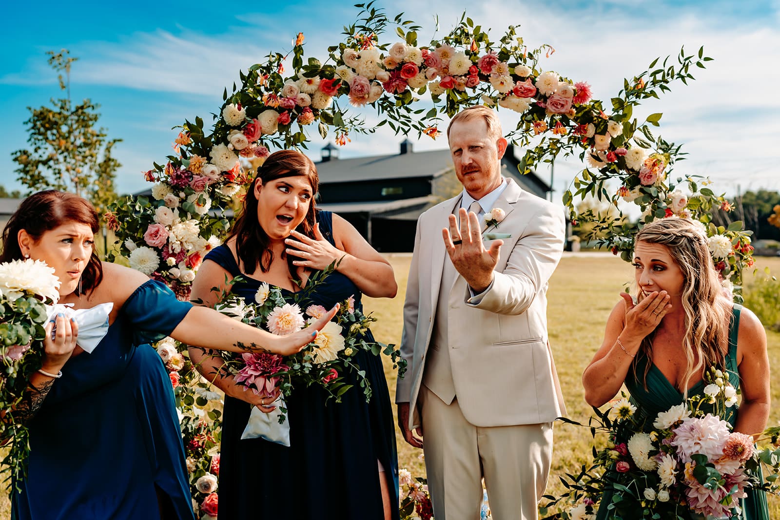 A Love That Blooms: Caleb & Cassidy’s Intimate Wedding at The Grange Hall