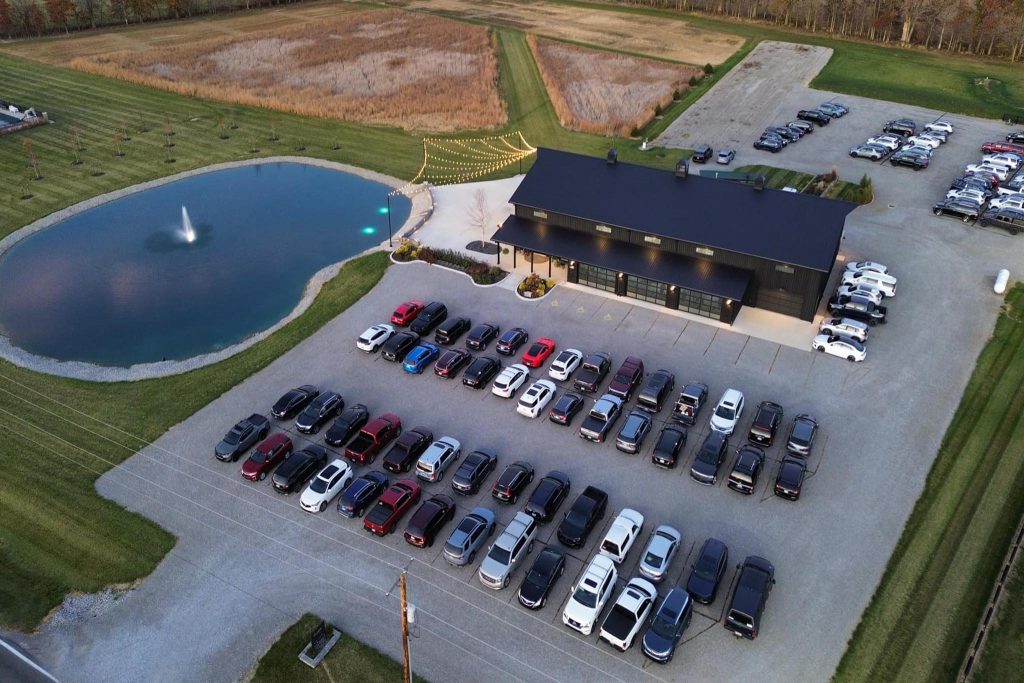 Guest parking wedding venue | The Grange Hall