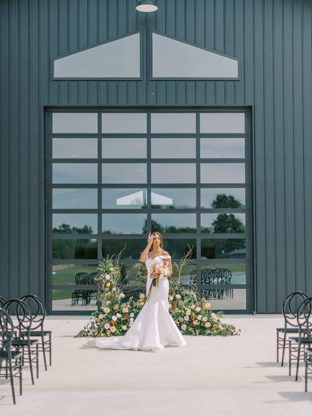 Ceremony setup wedding venue Ohio | The Grange Hall