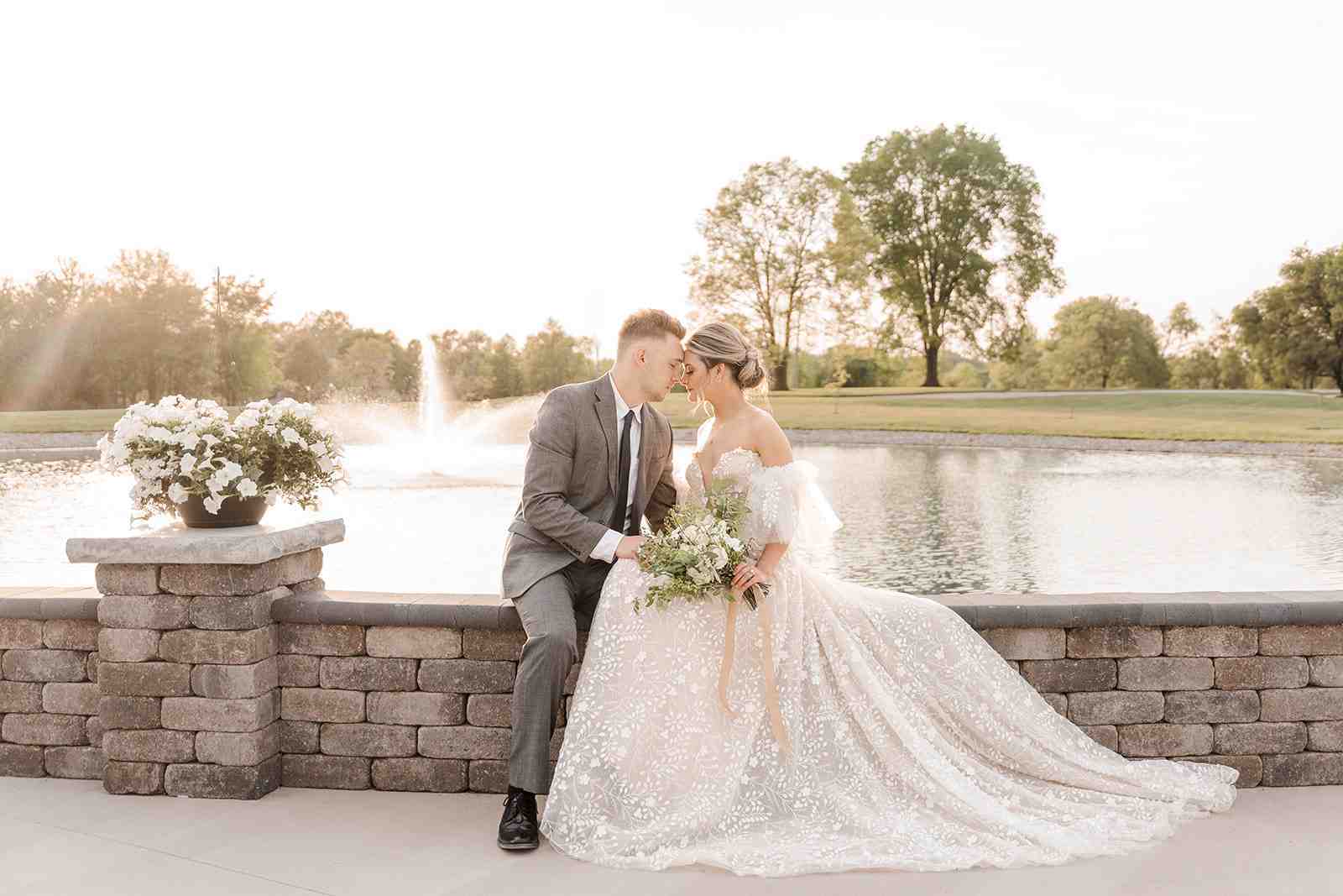 Romantic bridal styled shoot at The Grange Hall Richwood Ohio